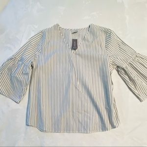 Van Heusen Striped Tunic Style Top